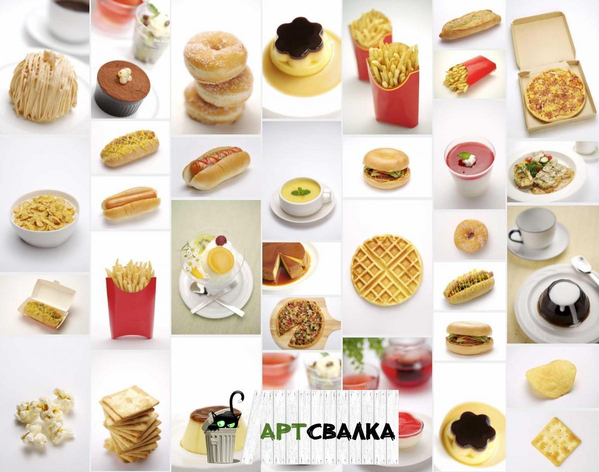 Фотографии фастфуда на белом фоне в хорошем качестве | Pictures of fast food on a white background in good quality
